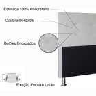 Kit Cabeceira E Calçadeira Baú King 1 95m Berlim Corano Branc