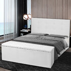 Kit Cabeceira E Calçadeira Baú King 1 95m Berlim Corano - Pal