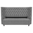 Kit Cabeceira E Calçadeira Baú King Everest P02 195 Cm Para C