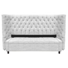 Kit Cabeceira E Calçadeira Baú King Everest P02 195 Cm Para C