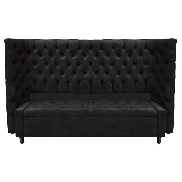 Kit Cabeceira E Calçadeira Baú King Everest P02 195 Cm Para C