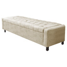 Kit Cabeceira E Calçadeira Baú King Everest P02 195 Cm Para C