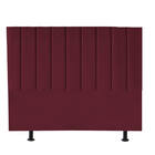Kit Cabeceira E Calçadeira Baú Queen 160cm Carla Suede Bordo