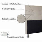 Kit Cabeceira E Calçadeira Baú Queen 1 60m Berlim Corano Bege