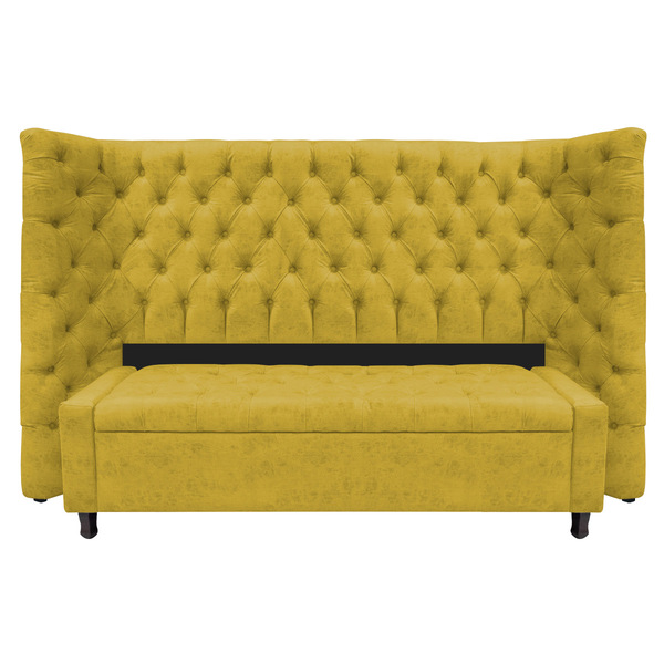 Kit Cabeceira E Calçadeira Baú Queen Everest P02 160 Cm Para