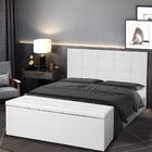 Kit Cabeceira E Calçadeira Baú Solteiro 0,90m Roma Material S