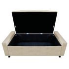 Kit Cabeceira E Calçadeira Baú Solteiro Everest P02 90 Cm Par