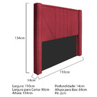 Kit Cabeceira E Calçadeira Baú Solteiro Minsk P02 90 Cm Para