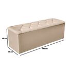 Kit Cabeceira E Calçadeira Cama Casal 140 Cm Elisa Linho Bege