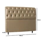 Kit Cabeceira E Calçadeira Cama King 195 Cm Raquel Linho Bege