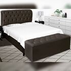 Kit Cabeceira E Calçadeira Cama King 195 Cm Raquel Veludo Mar