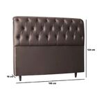 Kit Cabeceira E Calçadeira Cama King 195 Cm Stella Corino Mar