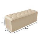 Kit Cabeceira E Calçadeira Cama King 195 Cm Stella Linho Bege