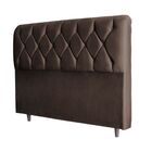 Kit Cabeceira E Calçadeira Cama King 195 Cm Yasmin Suede - Ma