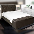 Kit Cabeceira E Calçadeira Cama King 195 Cm Yasmin Suede - Ma