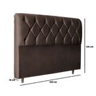 Kit Cabeceira E Calçadeira Cama Queen 160 Cm Elisa Corino Mar