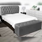 Kit Cabeceira E Calçadeira Cama Queen 160 Cm Stella Linho Cin