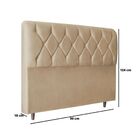 Kit Cabeceira E Calçadeira Cama Solteiro 90 Cm Yasmin Linho B