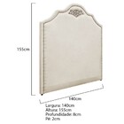 Kit Cabeceira E Calçadeira Casal Orlando P02 140 Cm Para Cama