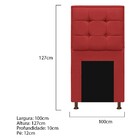 Kit Cabeceira E Calçadeira Copenhague 100 Cm Solteiro Corano