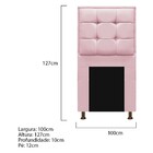 Kit Cabeceira E Calçadeira Copenhague 100 Cm Solteiro Corano