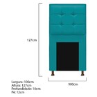 Kit Cabeceira E Calçadeira Copenhague 100 Cm Solteiro Suede A