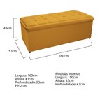 Kit Cabeceira E Calçadeira Copenhague 160 Cm Queen Size Suede