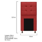 Kit Cabeceira E Calçadeira Copenhague 90 Cm Solteiro Corano V