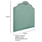 Kit Cabeceira E Calçadeira King Orlando P02 195 Cm Para Cama