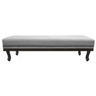 Kit Cabeceira E Calçadeira King Orlando P02 195 Cm Para Cama