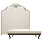 Kit Cabeceira E Calçadeira King Orlando P02 195 Cm Para Cama