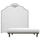 Kit Cabeceira E Calçadeira King Orlando P02 195 Cm Para Cama