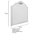 Kit Cabeceira E Calçadeira King Orlando P02 195 Cm Para Cama