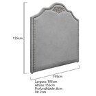 Kit Cabeceira E Calçadeira King Orlando P02 195 Cm Para Cama