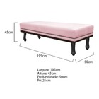 Kit Cabeceira E Calçadeira King Orlando P02 195 Cm Para Cama