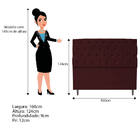 Kit Cabeceira E Calçadeira Liverpool 160 Cm Queen Size Corano