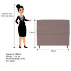 Kit Cabeceira E Calçadeira Liverpool 160 Cm Queen Size Linho