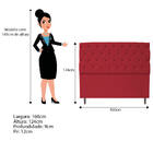 Kit Cabeceira E Calçadeira Liverpool 160 Cm Queen Size Suede