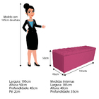 Kit Cabeceira E Calçadeira Liverpool 195 Cm King Size Corano