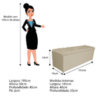 Kit Cabeceira E Calçadeira Liverpool 195 Cm King Size Corano