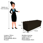 Kit Cabeceira E Calçadeira Liverpool 195 Cm King Size Corano