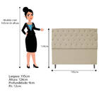 Kit Cabeceira E Calçadeira Liverpool 195 Cm King Size Corano