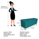 Kit Cabeceira E Calçadeira Liverpool 195 Cm King Size Suede A