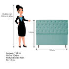 Kit Cabeceira E Calçadeira Liverpool 195 Cm King Size Suede A