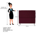 Kit Cabeceira E Calçadeira Liverpool 195 Cm King Size Suede B