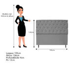 Kit Cabeceira E Calçadeira Liverpool 195 Cm King Size Suede C