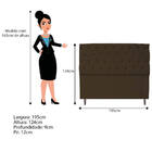 Kit Cabeceira E Calçadeira Liverpool 195 Cm King Size Suede M