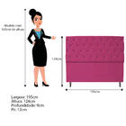 Kit Cabeceira E Calçadeira Liverpool 195 Cm King Size Suede P