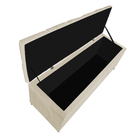 Kit Cabeceira E Calçadeira Liverpool 90 Cm Solteiro Linho Beg