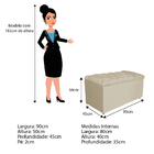 Kit Cabeceira E Calçadeira Liverpool 90 Cm Solteiro Linho Beg